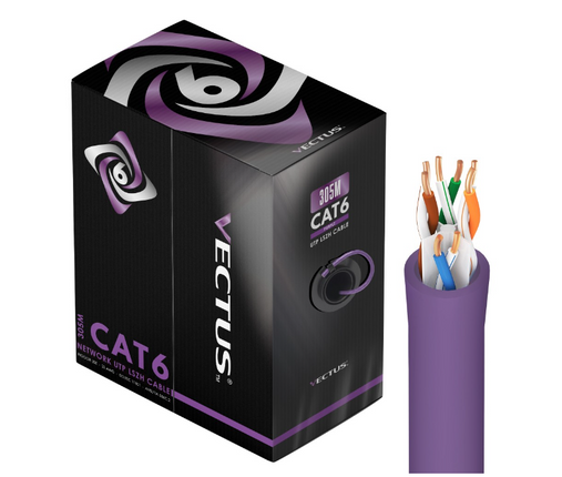 UTP cat6E LSZH netwerk kabel 305 meter op rol