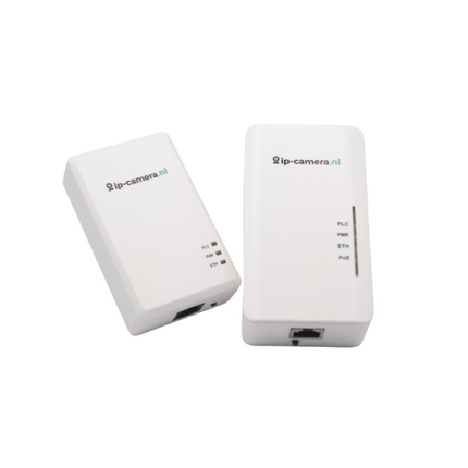 Powerline adapter set with PoE