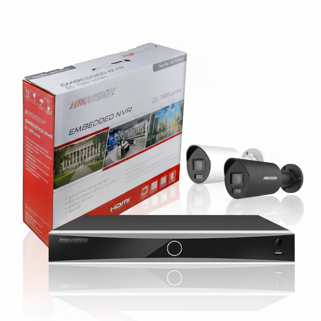 Wit / 1 camera + 4 kanaals NVR + 1TB