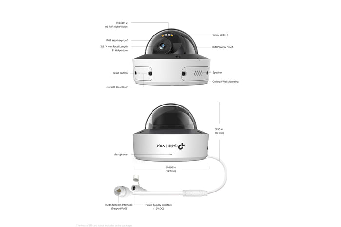 ip-camera.nl Vigi InSight S245 2.8mm of 4mm 4MP Full-Color Dome