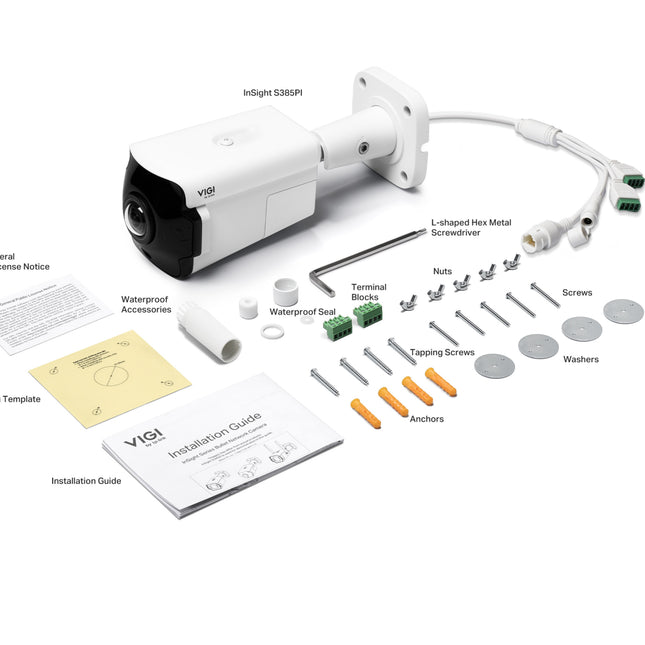 ip-camera.nl Vigi InSight S385PI – VIGI 8MP IR Panoramische Bulletcamera voor Buiten