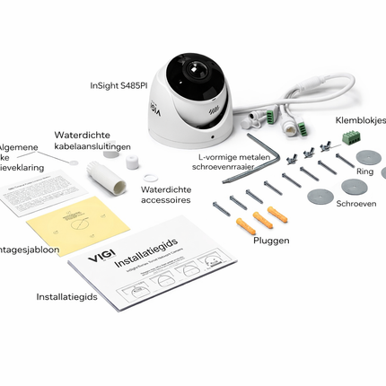 ip-camera.nl X VIGI by tp-link Insight S485PI 4K Panorama 180 graden camera met AI