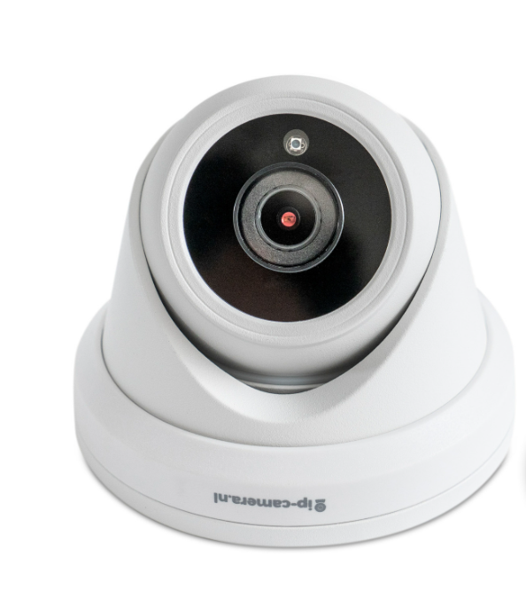 White / 4K Beveiligingscamera dome wit met Sony 8MP Cmos en microfoon