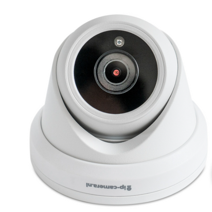 4K-Überwachungskamera Dome Weiß mit Sony 8MP CMOS und Mikrofon