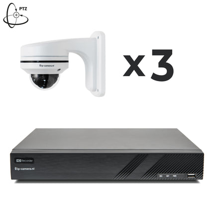 PTZ Beveiligingscamera set met Sony 6mp Cmos met microfoon 4x zoom
