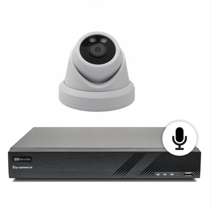 Draadloze camera set Pro dome Sony 6mp full color starlight Cmos en microfoon