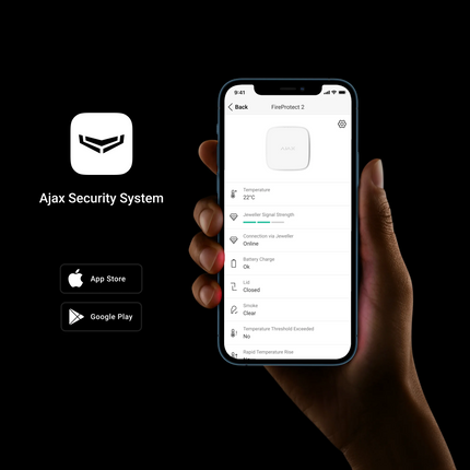 AJAX Rook en CO meter op AC