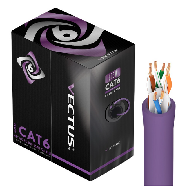 UTP  cat6E LSZH netwerk kabel 305 meter op rol