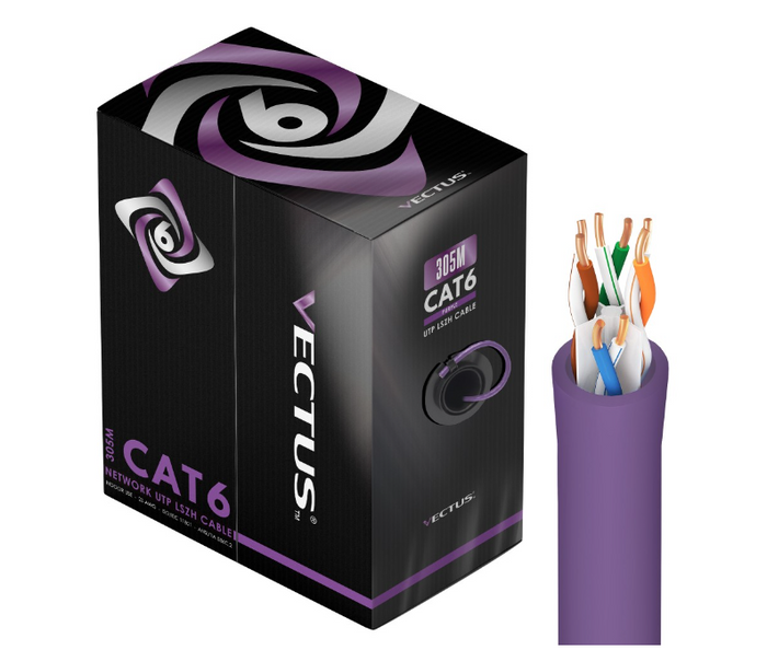 UTP cat6E LSZH network cable 305 meters on a roll