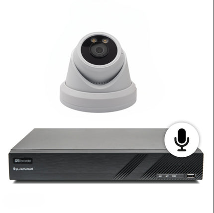 Security camera set Pro dome Sony 6mp full color starlight Cmos and microphone 