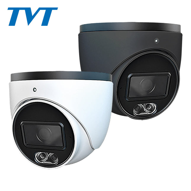 TVT4000 Starlight 4MP Dome-Überwachungskamera-Set mit Tonaufzeichnung