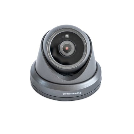 4K Security Camera Dome Black with Sony 8MP CMOS and Microphone