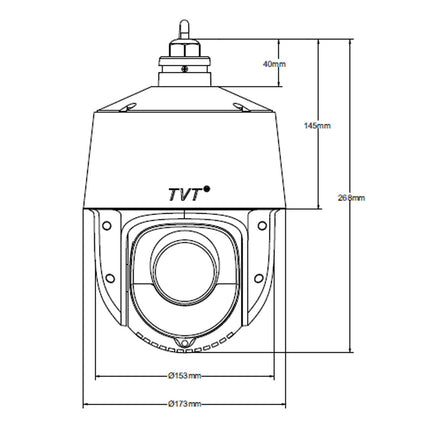 TVT 4MP AI Smart PTZ Cameraset