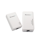 Powerline adapter set with PoE for 1 camera