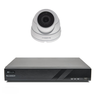 Beveiligingscamera set Pro dome met Sony 6mp Cmos 4x zoom