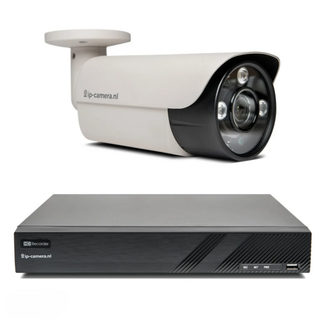 Beveiligingscamera set Pro Bullet met Sony 6mp Cmos 4x zoom