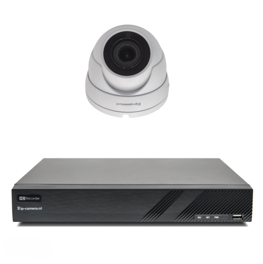 1 camera + 4 kanaals recorder €613,-