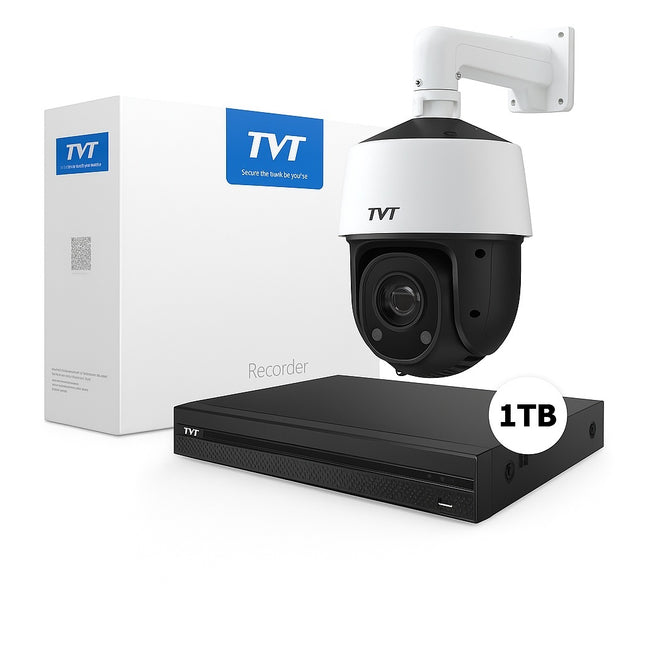 TVT 4MP AI Smart PTZ Cameraset