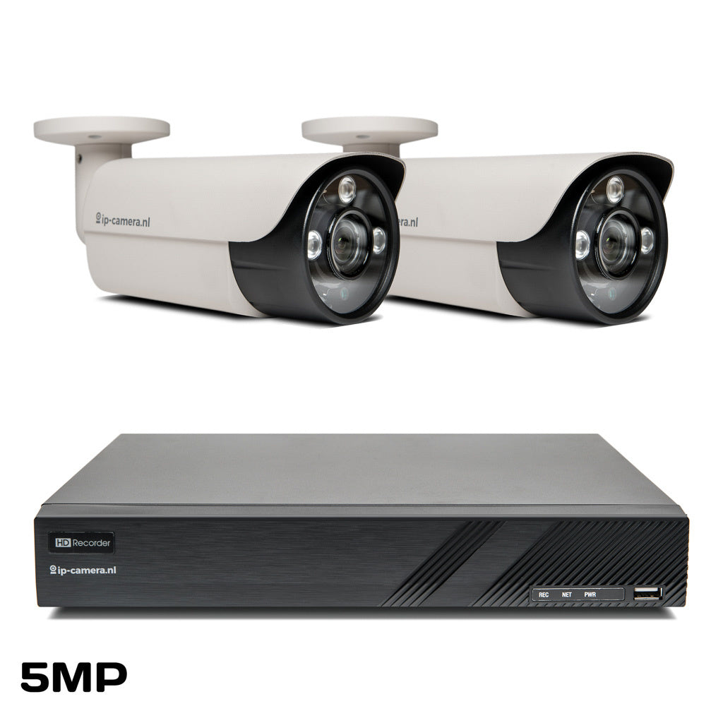 2 camera's + 4 kanaals recorder €913,-